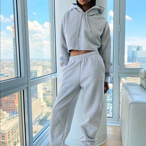 TNA Cozy Fleece Boyfriend Cropped Hoodie (M) - Picture 5 of 11